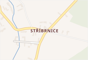 Stříbrnice v obci Vrbice - mapa části obce