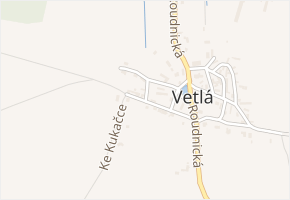 Ke Špejcharu v obci Vrbice - mapa ulice
