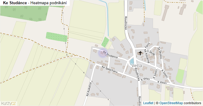 Ke Studánce - mapa podnikání
