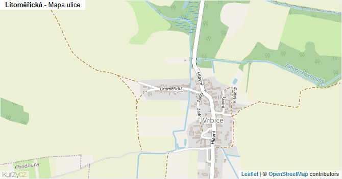 Litoměřická - mapa ulice