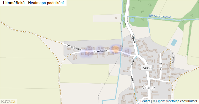 Litoměřická - mapa podnikání