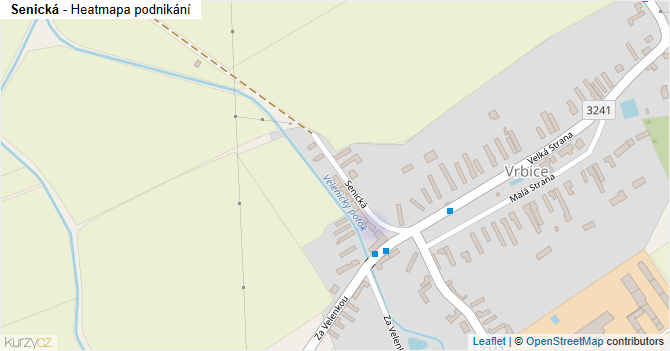 Senická - mapa podnikání