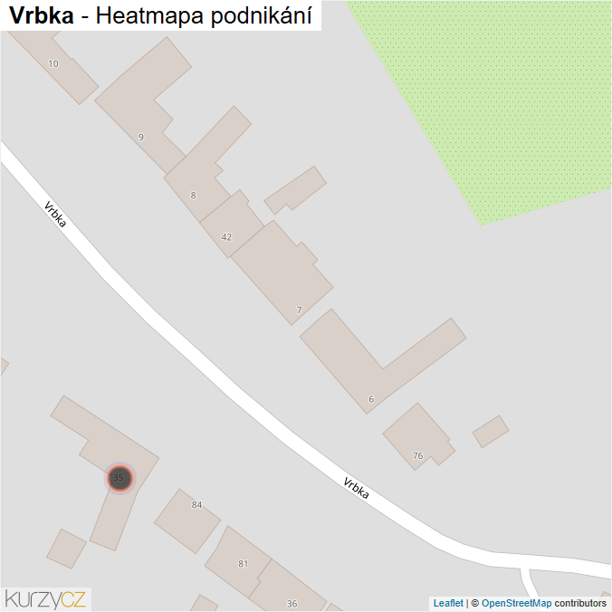 Mapa Vrbka - Firmy v obci.