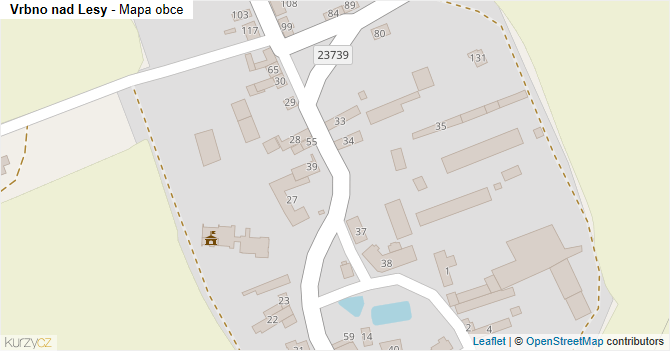 Vrbno nad Lesy - mapa obce