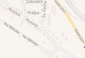 Husova v obci Vrbno pod Pradědem - mapa ulice