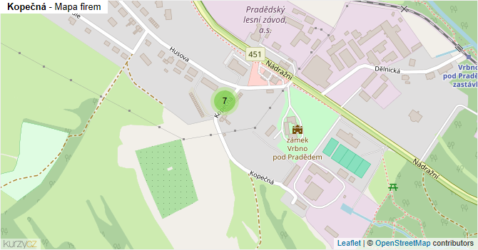 Kopečná - mapa firem