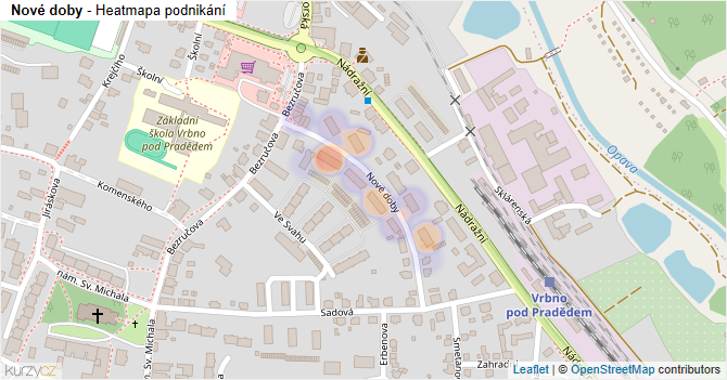 Nové doby - mapa podnikání