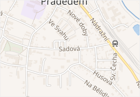 Sadová v obci Vrbno pod Pradědem - mapa ulice