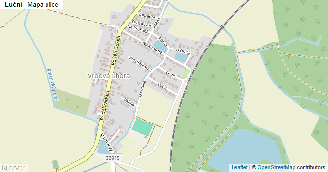 Luční - mapa ulice