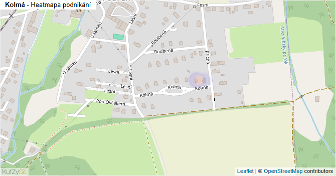 Kolmá - mapa podnikání