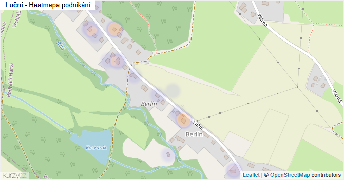 Luční - mapa podnikání