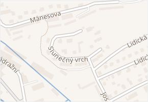 Slunečný vrch v obci Vrchlabí - mapa ulice