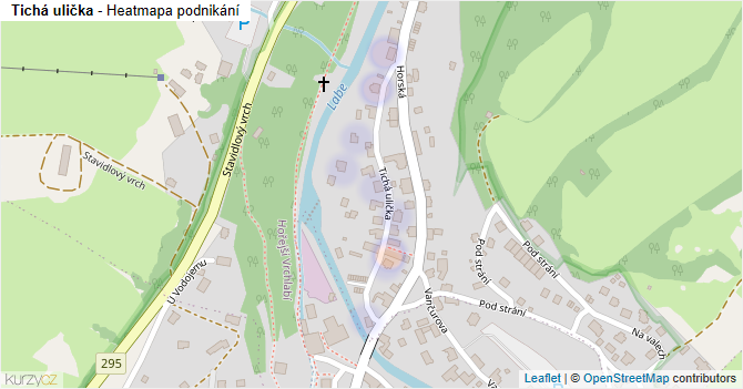 Tichá ulička - mapa podnikání