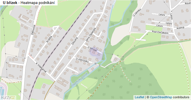U břízek - mapa podnikání