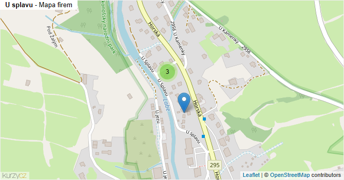 U splavu - mapa firem