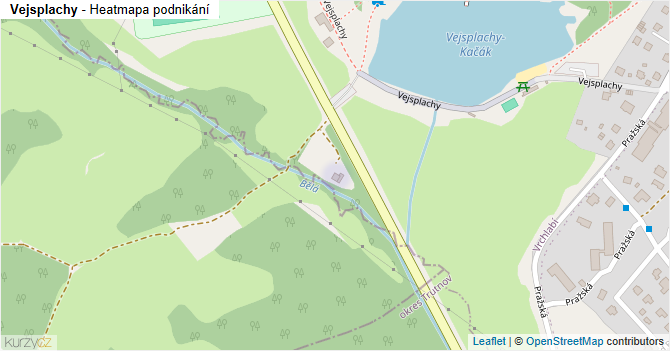 Vejsplachy - mapa podnikání