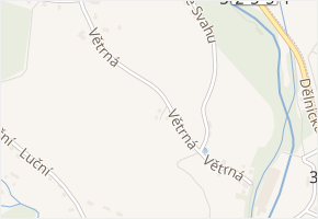 Větrná v obci Vrchlabí - mapa ulice