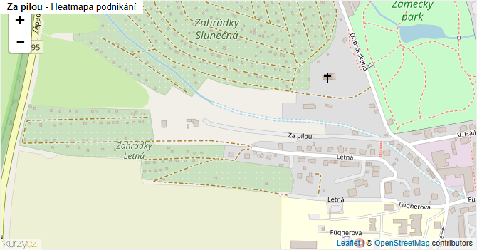 Za pilou - mapa podnikání