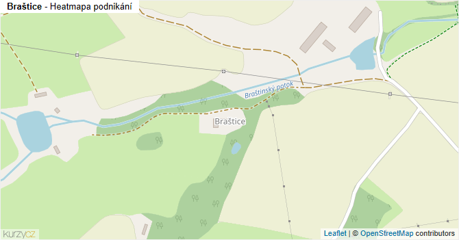 Braštice - mapa podnikání