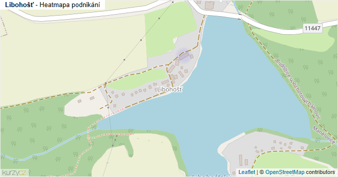 Libohošť - mapa podnikání