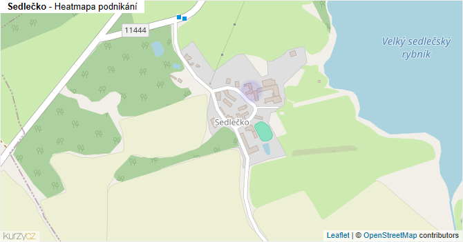 Sedlečko - mapa podnikání