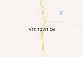Vrchovnice v obci Vrchovnice - mapa části obce