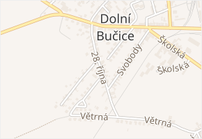 28. října v obci Vrdy - mapa ulice
