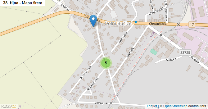 28. října - mapa firem
