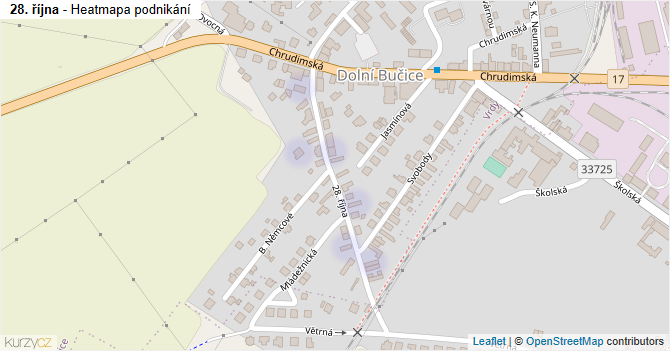 28. října - mapa podnikání
