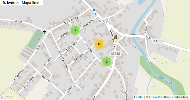 5. května - mapa firem