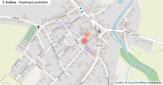5. května - mapa podnikání