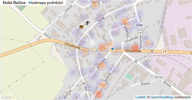 Dolní Bučice - mapa podnikání