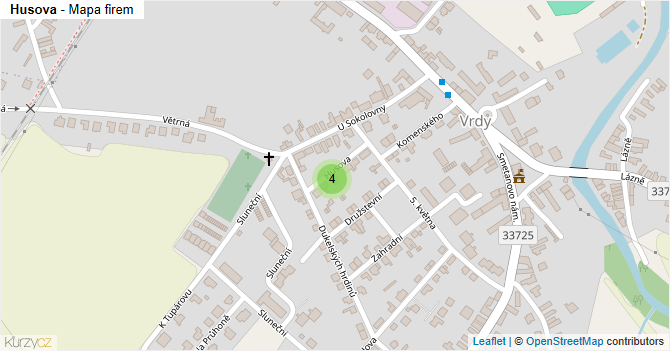 Husova - mapa firem