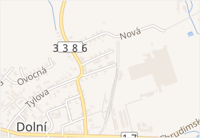 K Rybníčku v obci Vrdy - mapa ulice