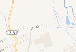 Nová v obci Vrdy - mapa ulice