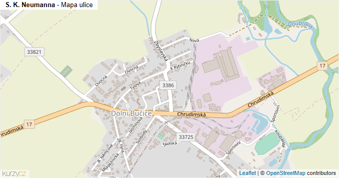 S. K. Neumanna - mapa ulice