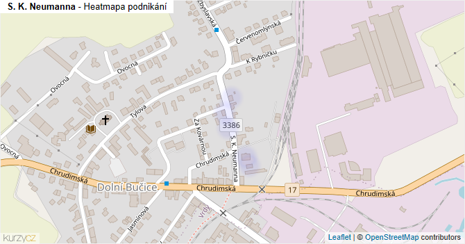 S. K. Neumanna - mapa podnikání