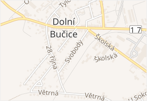 Svobody v obci Vrdy - mapa ulice