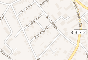 Zahradní v obci Vrdy - mapa ulice