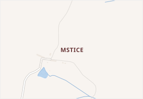 Mstice v obci Vřeskovice - mapa části obce