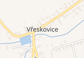 Vřeskovice v obci Vřeskovice - mapa části obce