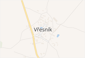 Vřesník v obci Vřesník - mapa části obce
