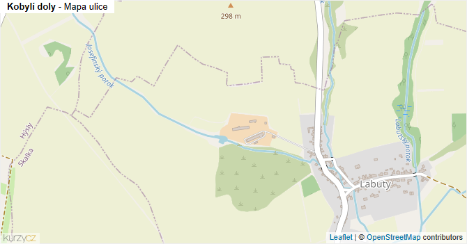 Kobylí doly - mapa ulice