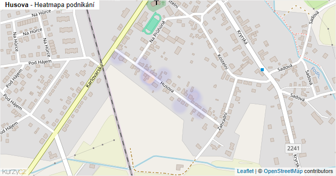 Husova - mapa podnikání