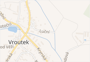 Luční v obci Vroutek - mapa ulice