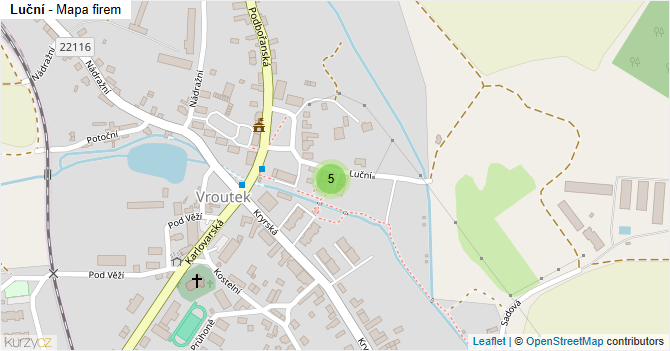 Luční - mapa firem