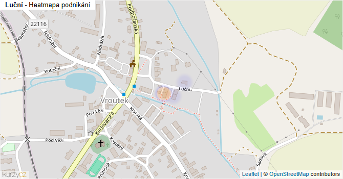 Luční - mapa podnikání