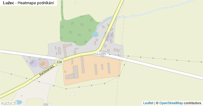 Lužec - mapa podnikání