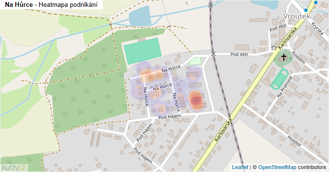 Na Hůrce - mapa podnikání