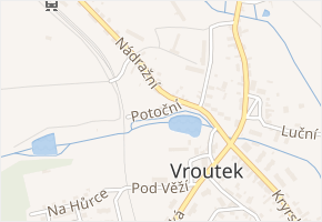 Potoční v obci Vroutek - mapa ulice